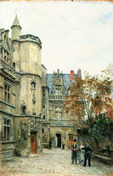Plakát The Courtyard of the Museum of Cluny, c.1878-80