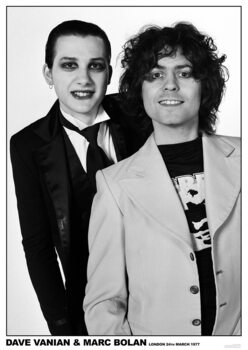 Plakát The Damned & Marc Bolan - 1977