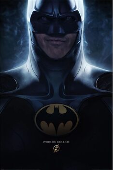 Plakat The Flash Movie - Batman World Collide