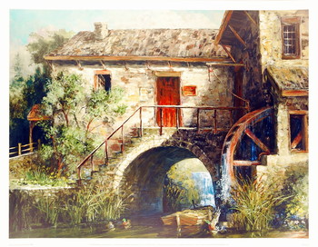 Druk artystyczny The Old Stone Mill