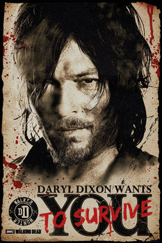 Plakát The Walking Dead - Daryl Needs You