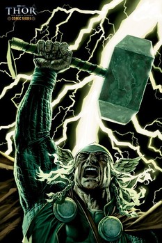 Plakát THOR - comicbook art