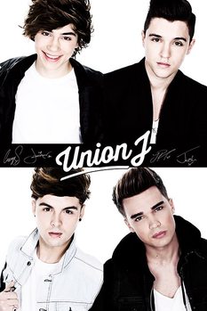 Plakát Union J (B&W)