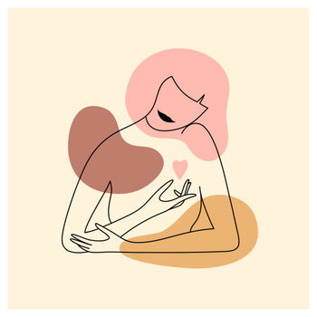 Plakát Vector linear style illustration of minimalist