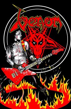 Textilní plakát Venom - Cronos In Flames