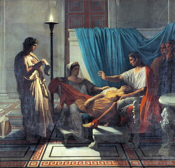 Plakát Virgil Reading Aeneid to Augustus, Octavia, and Livia