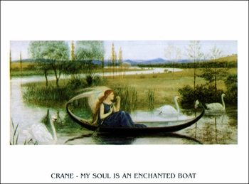 Reprodukcja W.Crane - My Soul Is An Enchanted Boat