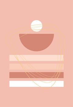 Plakát Wall art. Minimalistic abstract art background.