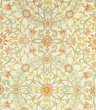 Plakát Wallpaper with a floral design of lilies