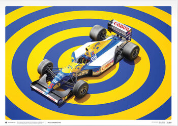 Druk artystyczny Williams Racing - FW14B - F1® World Drivers' & Constructors' Champion - 1992 - Mini Poster