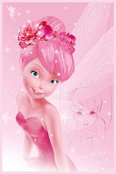 Plakat Wróżki Disneya - Tink Pink