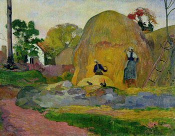 Plakát Yellow Haystacks, or Golden Harvest, 1889
