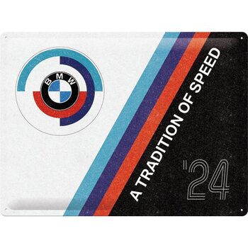 Plaque en métal BMW Motorsport - Tradition Of Speed