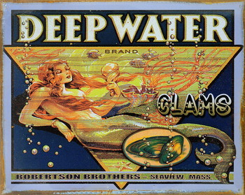 Plaque métal DEEP WATER
