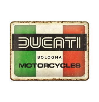 Plaque métal Ducati - Italy Giugiaro Logo