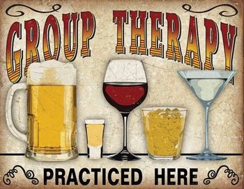 Plaque métal Group Therapy