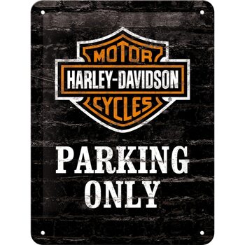 Plaque métal Harley Davidson - Parking Only