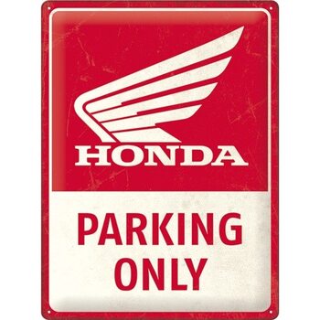 Plaque en métal Honda Parking Only
