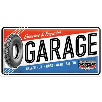 Plaque métal Service & Repair - Garage