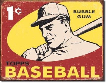 Plaque en métal TOPPS - 1959 baseball