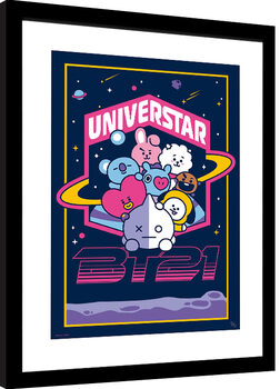 BT21 - Characters Stack Framed poster