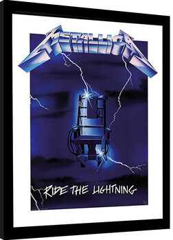 Framed poster Metallica - Ride the Lighting