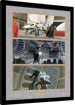 Framed poster Star Wars - The Final Battle