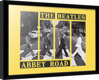 Framed poster The Beatles - Abbey Road Crosswalk