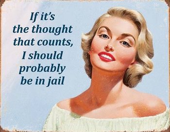 Ephemera - Thought That Counts Plåtskyltar