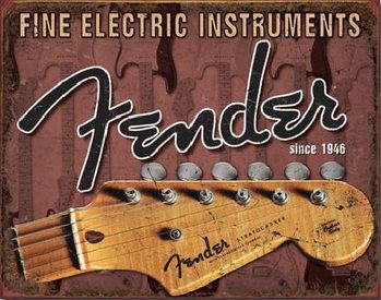 FENDER - Headstock Plåtskyltar