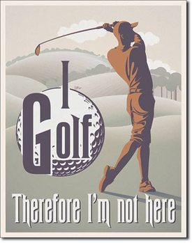 I Golf Plåtskyltar