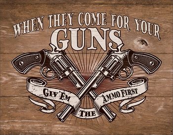 Plechová cedule Ammo First