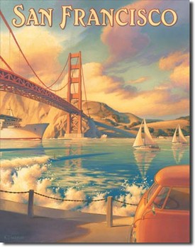 Plechová ceduľa  ERICKSON - golden gate