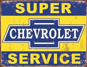 Plechová cedule Super Chevy Service