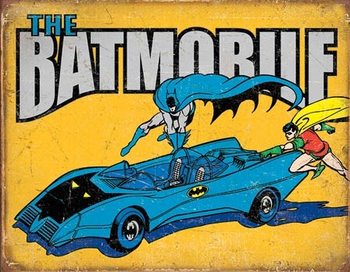 Plechová cedule Batman - The Batmobile