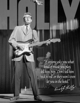 Plechová ceduľa BUDDY HOLLY