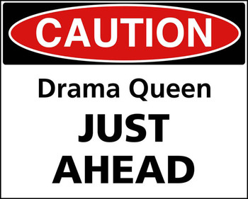 Plechová ceduľa DRAMA QUEEN