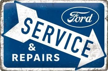 Plechová ceduľa Ford - Service & Repairs