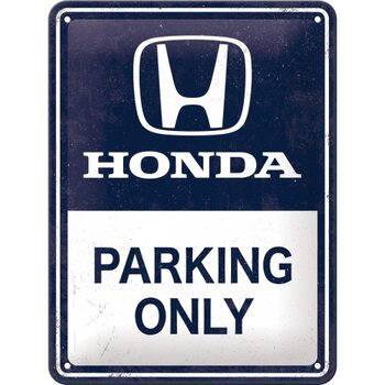 Plechová cedule Honda - Parking Only