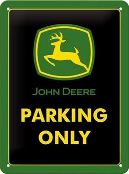 Plechová ceduľa John Deere Parking Only