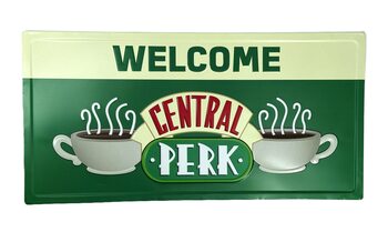 Plechová cedule Přátelé - Welcome to Central Perk