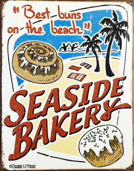 Plechová cedule SEASIDE BAKERY