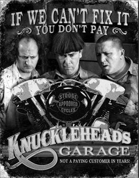 Plechová cedule Stooges - Garage