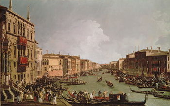 Obraz na płótnie A Regatta on the Grand Canal, c.1735