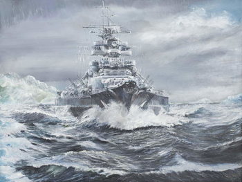 Obraz na płótnie Bismarck off Greenland coast 23rd May 1941, 2007,