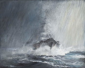 Obraz na płótnie Bismarck 'through curtains of Rain Sleet & Snow