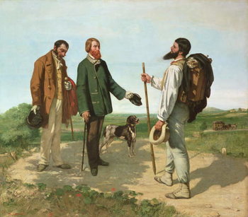 Obraz na płótnie La Rencontre, or Bonjour Monsieur Courbet, 1854