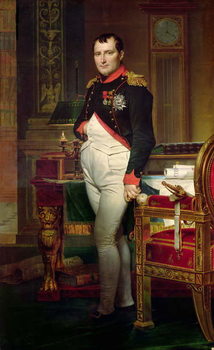 Obraz na płótnie Napoleon Bonaparte in his Study at the Tuileries