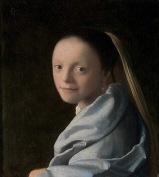 Obraz na płótnie Portrait of a Young Woman, c.1663-65