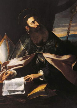 Obraz na płótnie Portrait of St. Augustine of Hippo